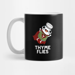 Thyme Flies Cute Herb Pun Mug